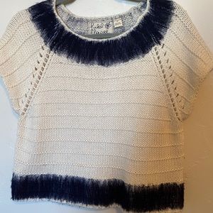 Cropped Short Sleeve Sweater